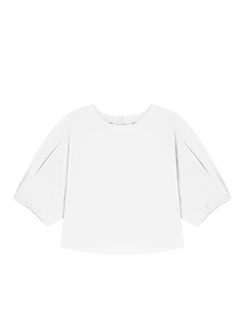 Poplin blouse with puffed sleeves Emporio Armani | EW003114 AF10010.U0002